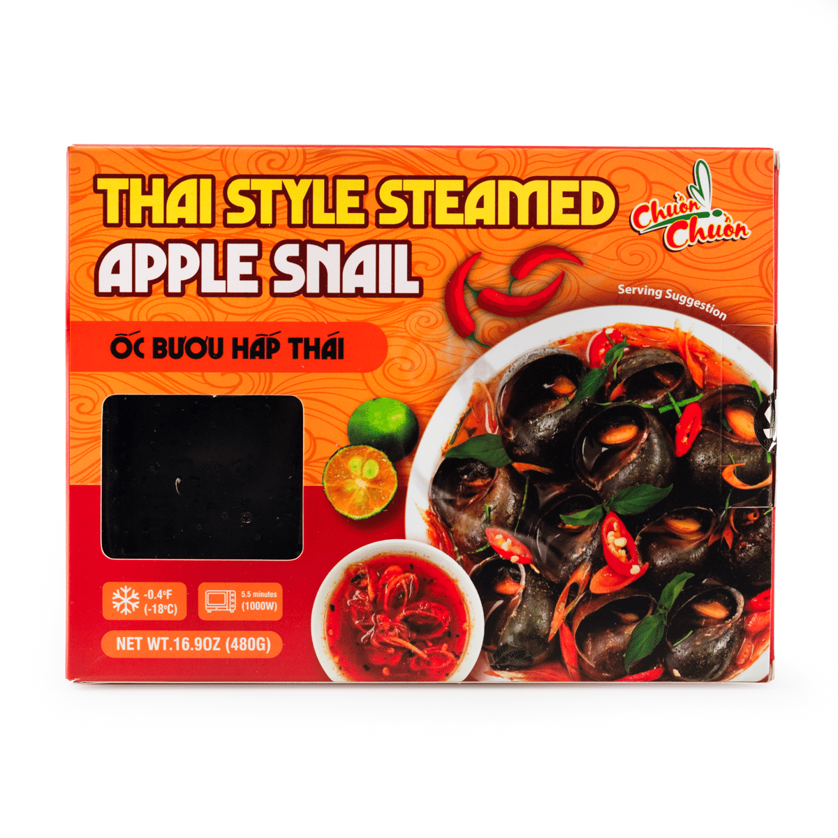 Dragonfly Thai Style Steamed Apple Snail, Frozen 480 g