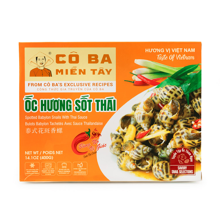 Ốc Hương Việt Nam Sốt Thái Cô Ba Miền Tây, Đông Lạnh 14.1 oz