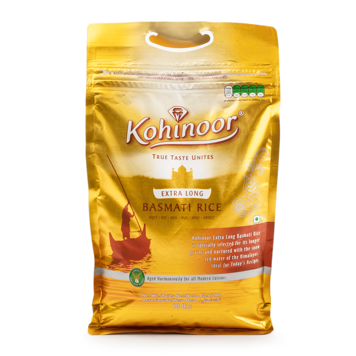 Arroz Basmati Extra Longo Kohinoor Gold 10 libra(s)