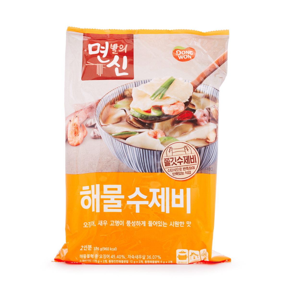 Dongwon Korean Sujebi Hand-Pulled Dough Soup, Seafood 1 each