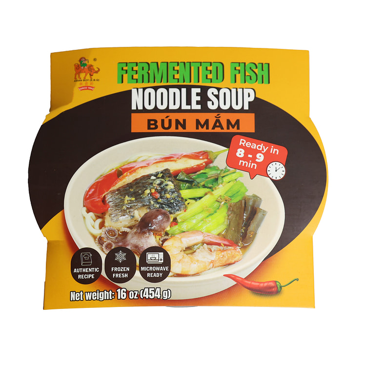 Asian Boy Fermented Fish Noodle Soup Bun Mam, Frozen 454 g