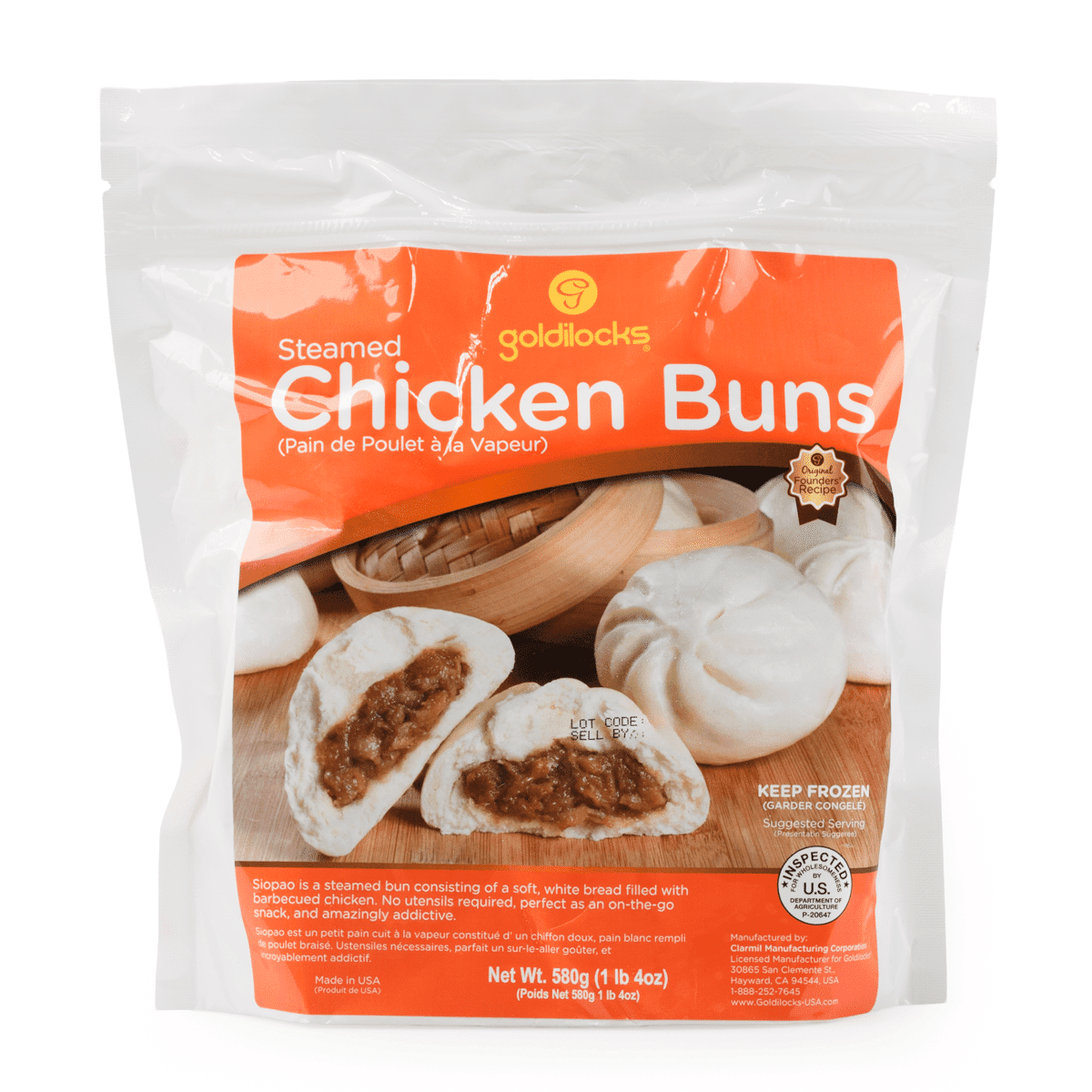 Goldilocks Chicken Siopao, Frozen 567 g