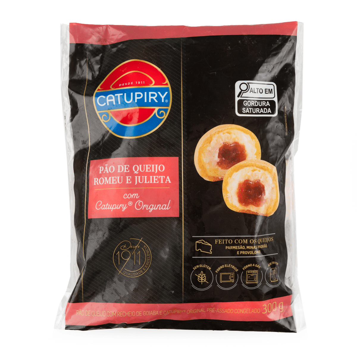 Pão de Queijo Catupiry Recheado com Goiabada 300 g