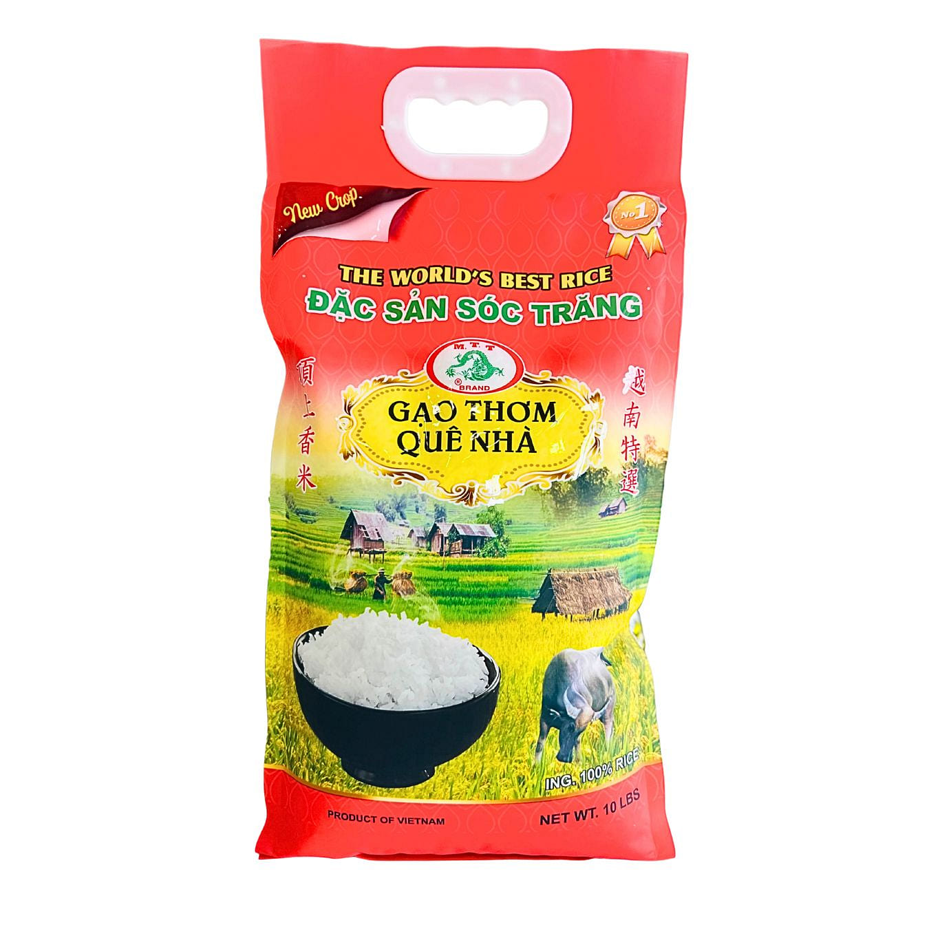 MTT Brand Que Nha Rice 10 lb