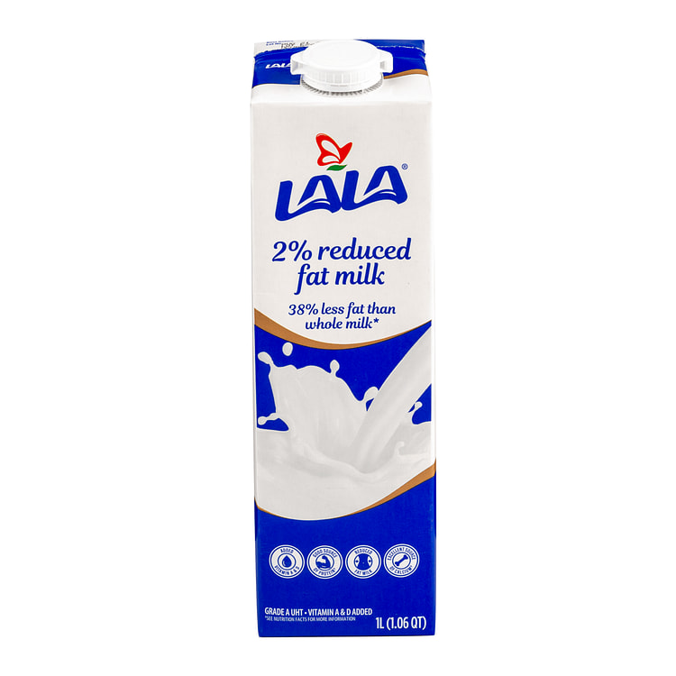 Lala UHT 2% Reduced Fat Milk 33.8 fl.oz