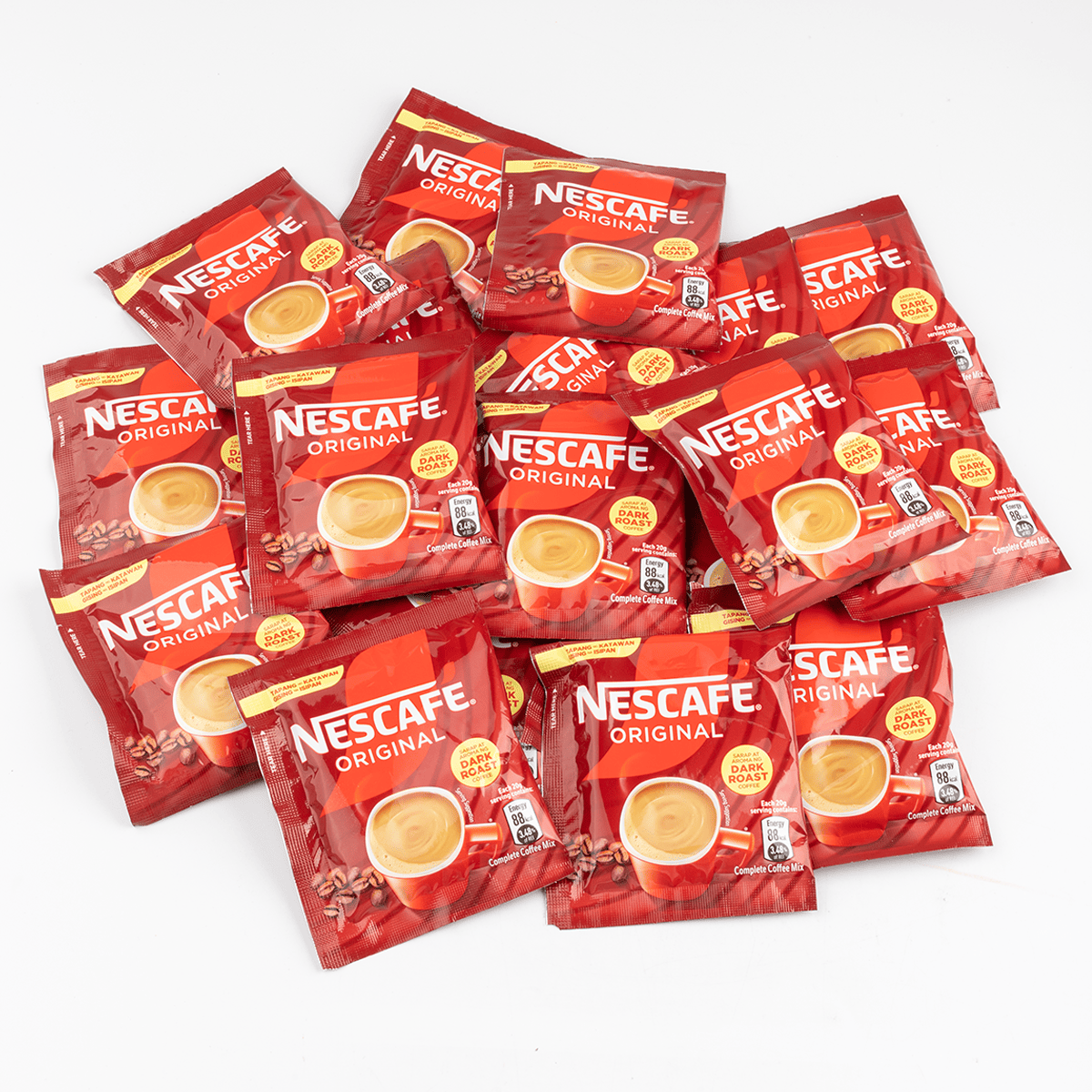 大混雑 / Overcrowded 3枚セット 英語　NF ① Get Nescafe Original 3-in-1 Coffee Dark Roast Mix 0.7 oz*20 pack