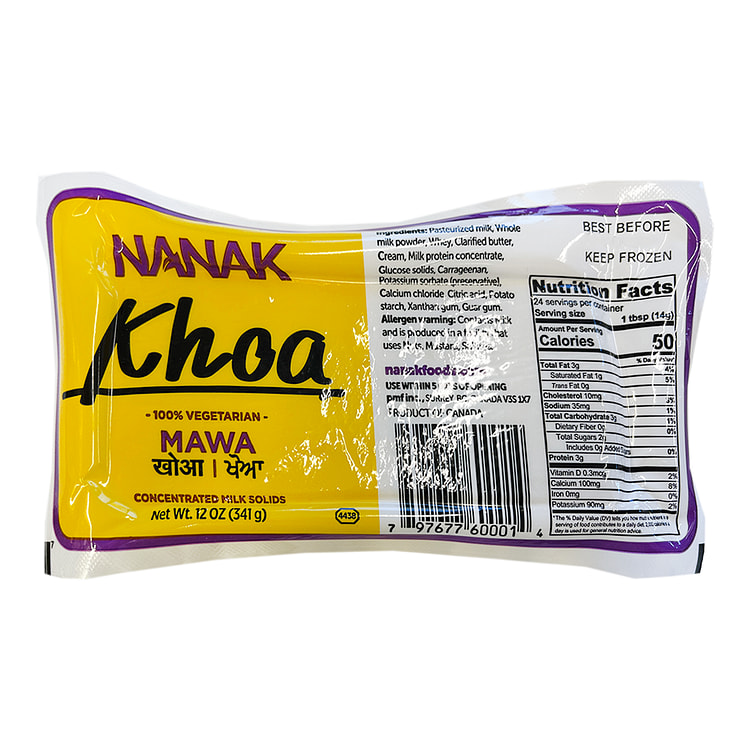 Nanak 新鲜印度奶酪 冷冻 341 克