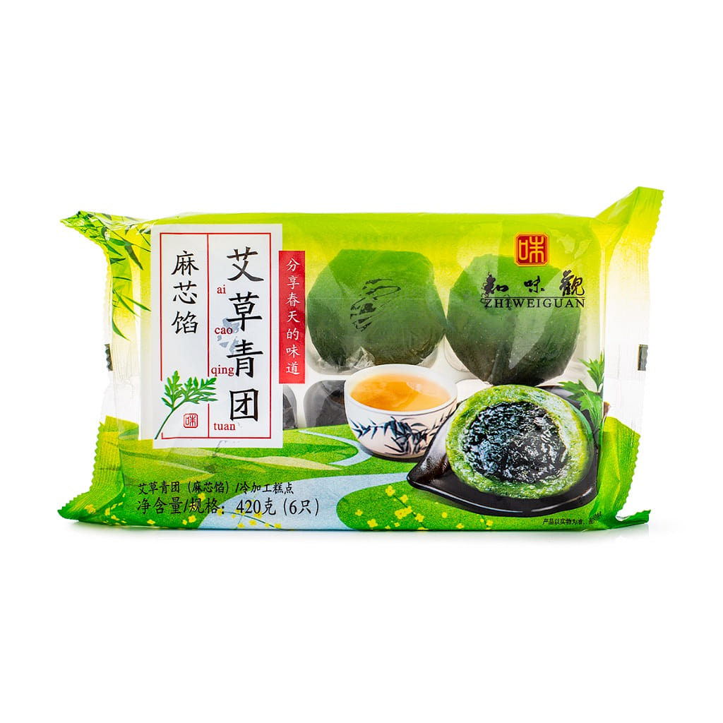 Zhi Wei Guan Green Rice Roll with Sesame Paste, Frozen 420 g