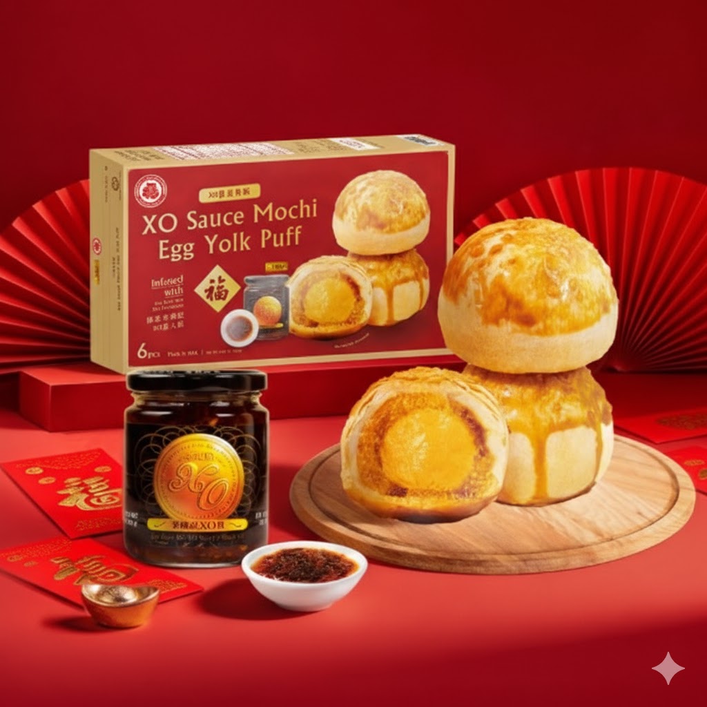 Lee Kum Kee XO Sauce Mochi Egg Yolk Puff 1.94 oz*6 each