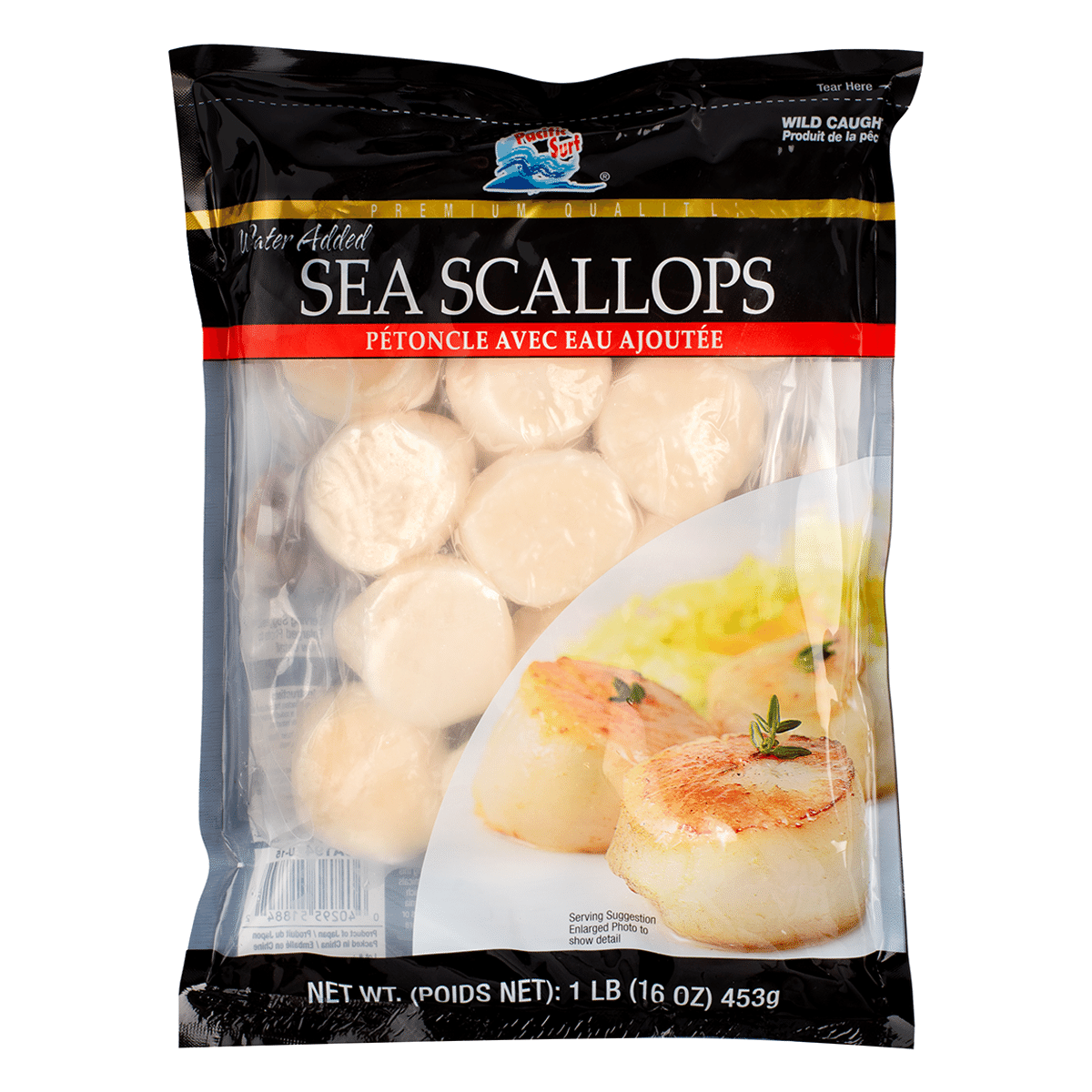 Pacific Surf Japanese Scallops U20CT Frozen 16 oz