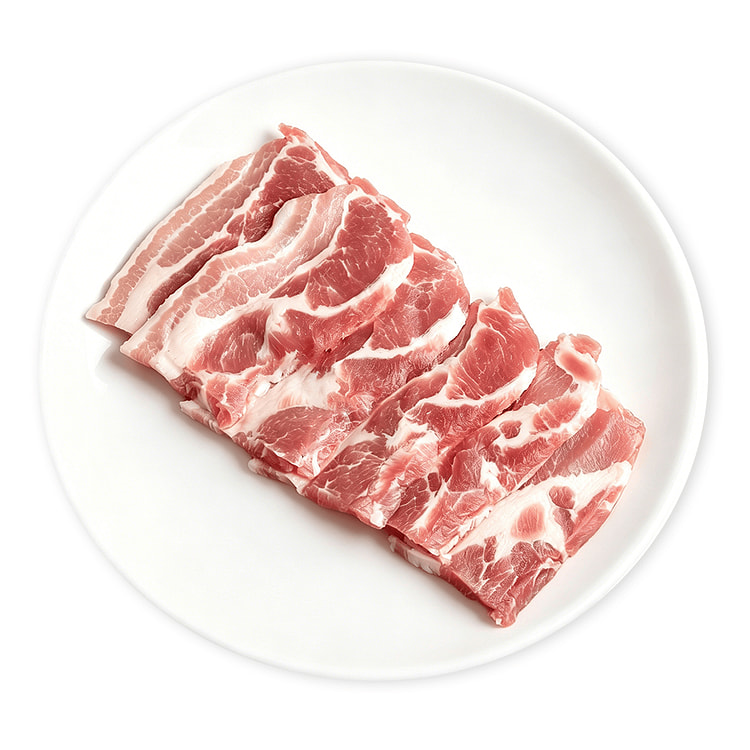 韩式厚切五花肉 去皮 烧烤用 冷冻 1.5 磅