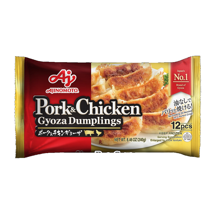 味之素 日式猪肉&鸡肉煎饺 12只/包 冷冻 8.46 盎司
