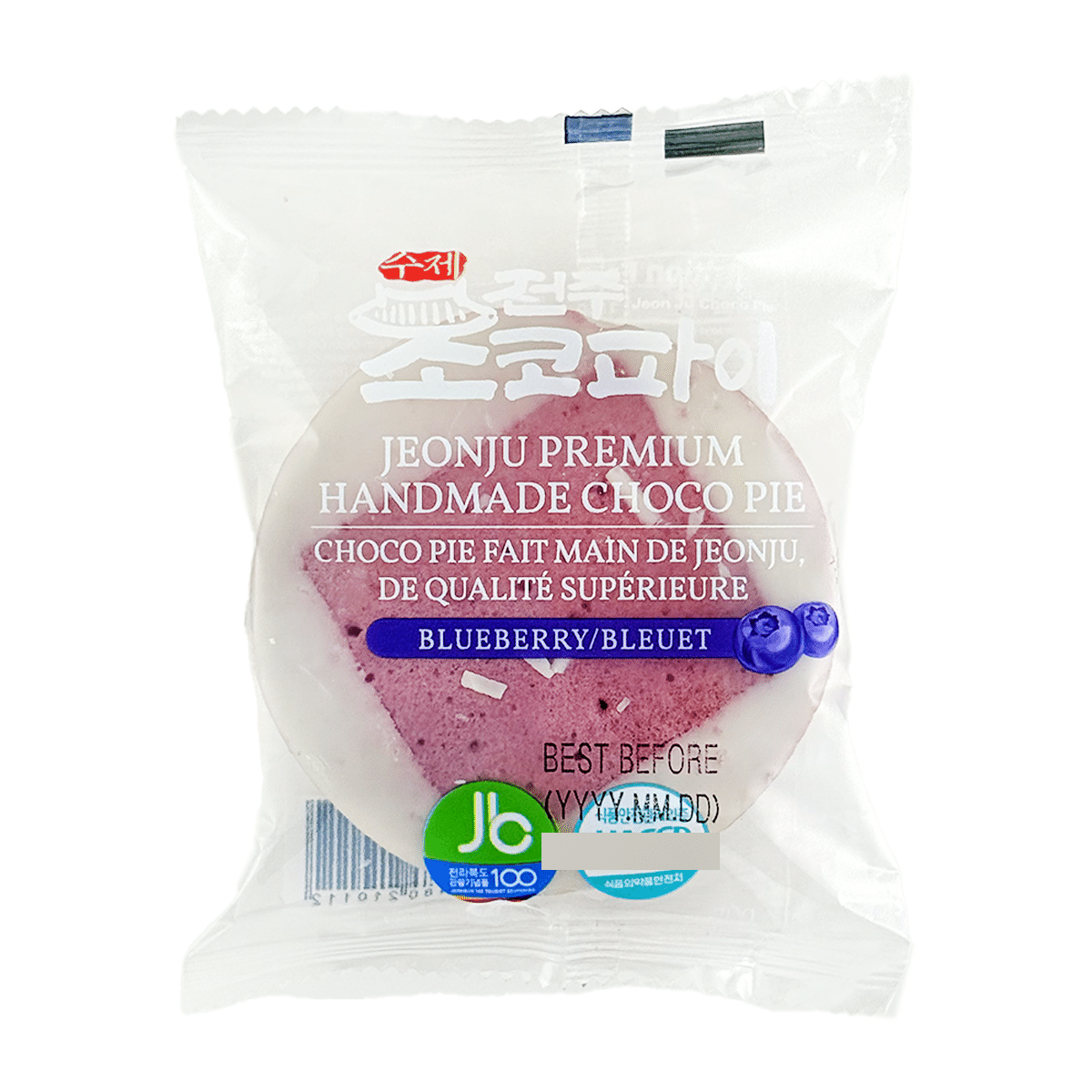 JEONJU BAKERY Handmade Blueberry Choco Pie 70 g