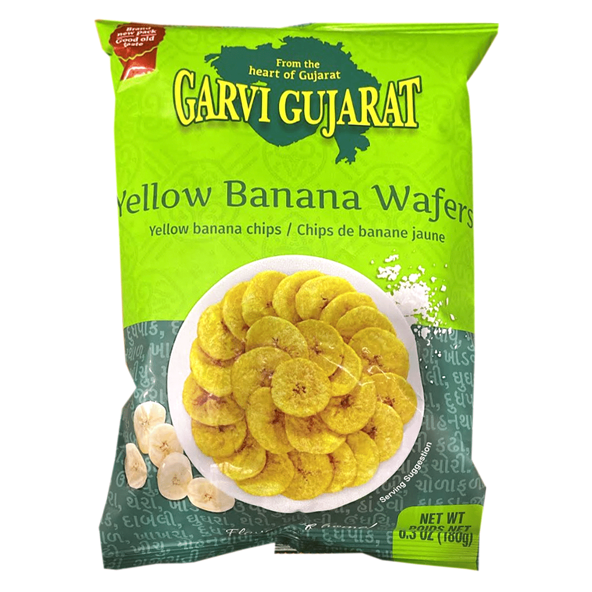Garvi Gujarat Yellow Banana Wafers 180 g*20 pack