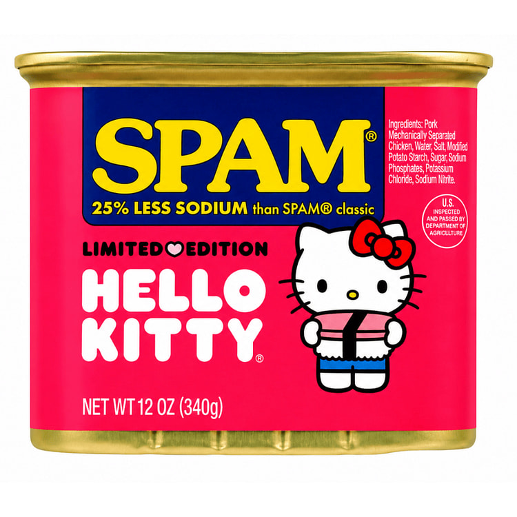 Spam 25% 低盐午餐肉 12 盎司
