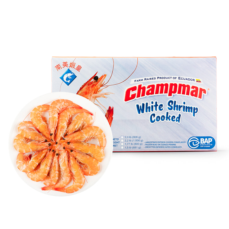 Champmar 南美虾皇美人虾 (活虾熟冻） 2 磅
