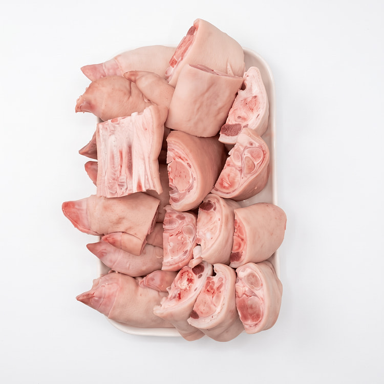 Kurobuta Pork Feet Diced Frozen 3 lb