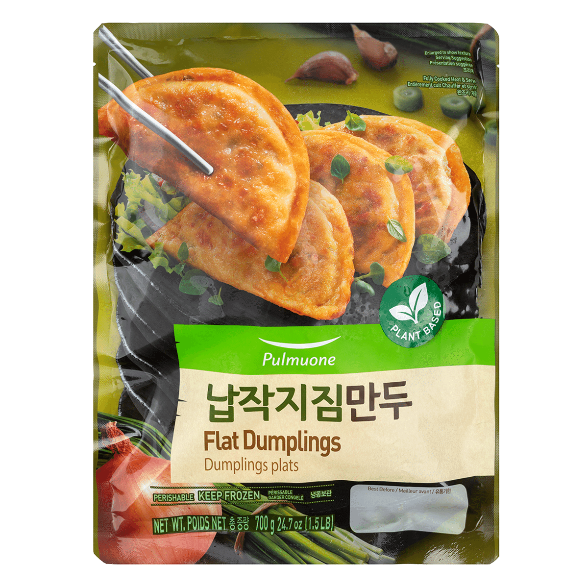 Pulmuone Flat Dumplings Frozen 700 g