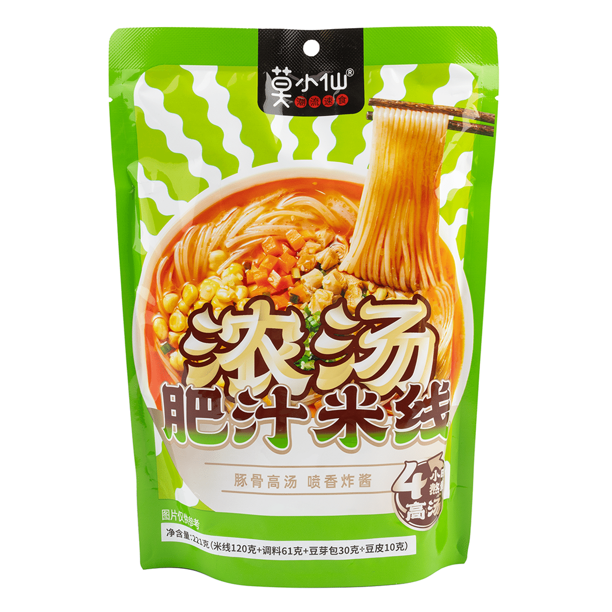 莫小仙 肥汁米线(含响铃卷,豆芽) 221 克