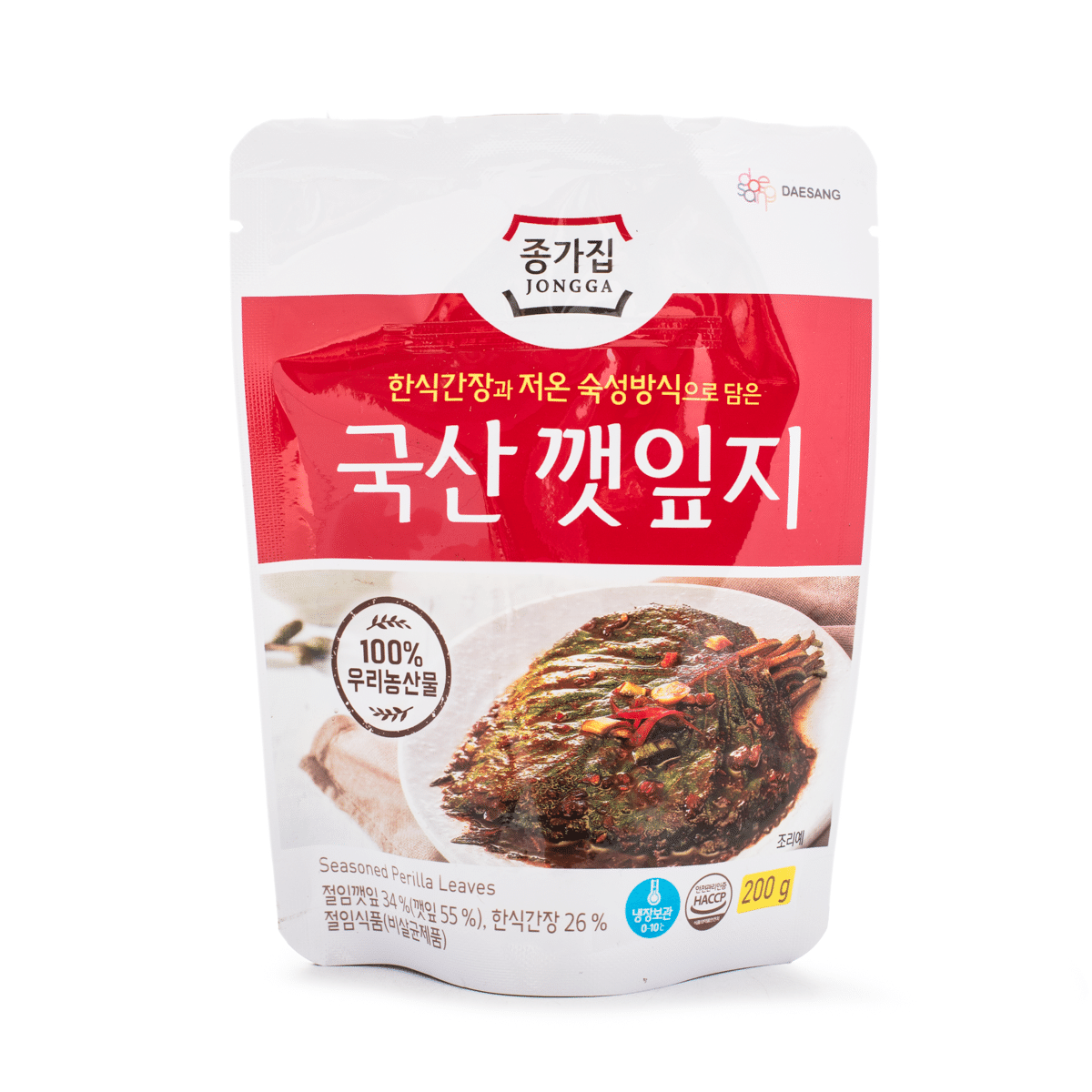 Jongga Seasoned Perilla Leaves 200 g