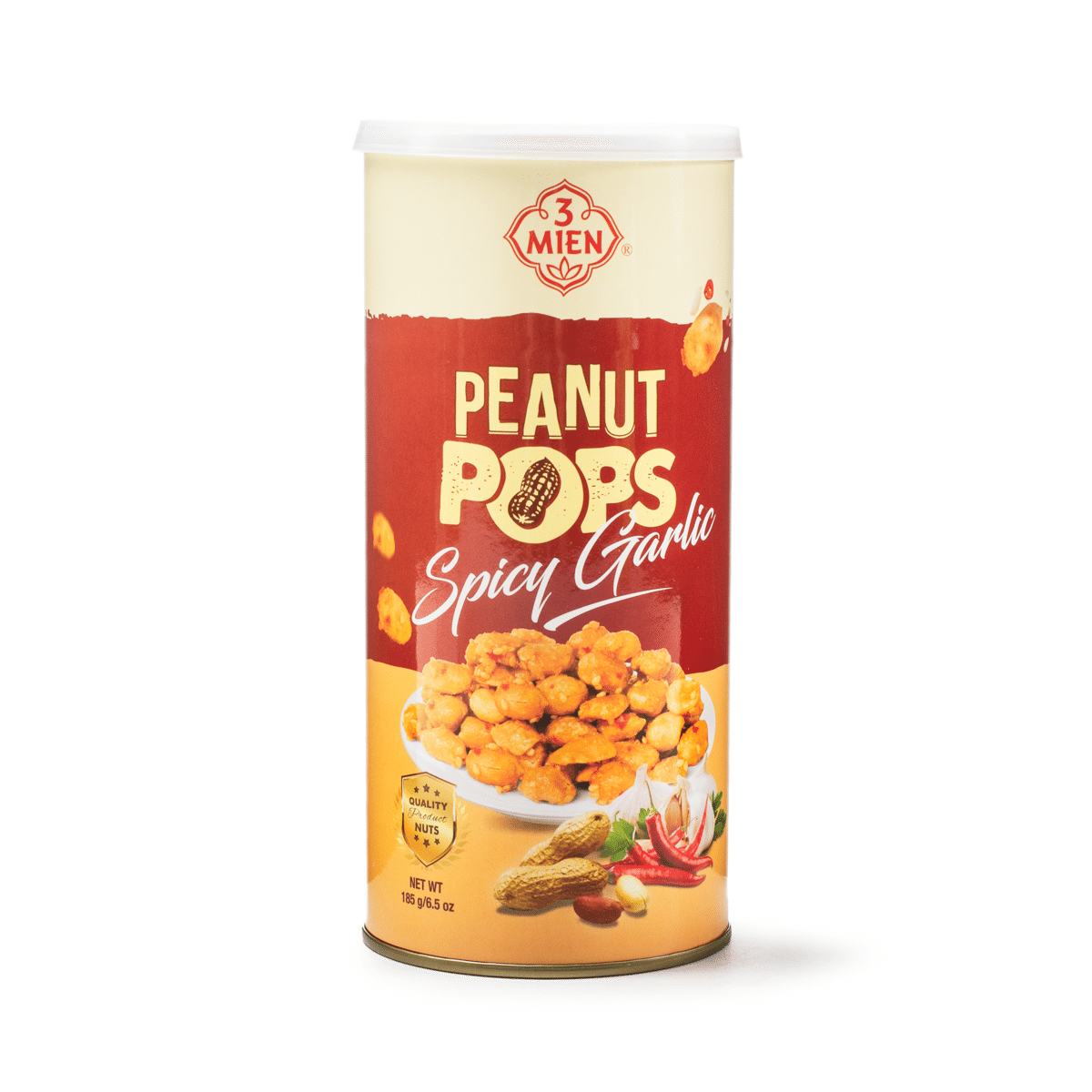 Đậu Phộng Da Cá 3 Miền, Vị Tỏi Ớt 185 g