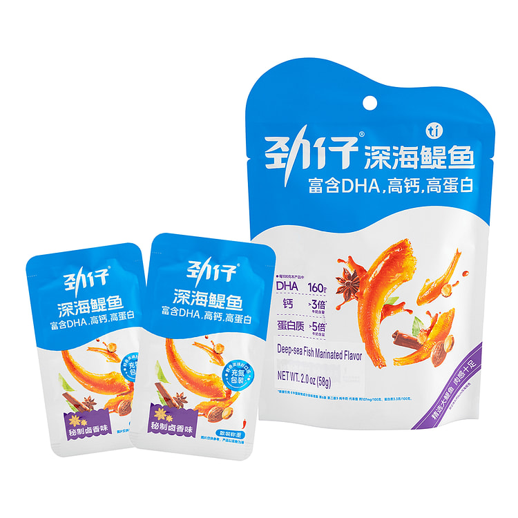 劲仔 深海鳀鱼 秘制卤香味 58 克