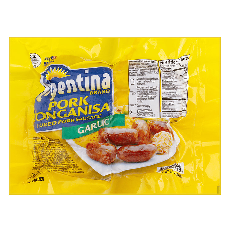 Argentina Pork Longanisa Garlic 12 oz