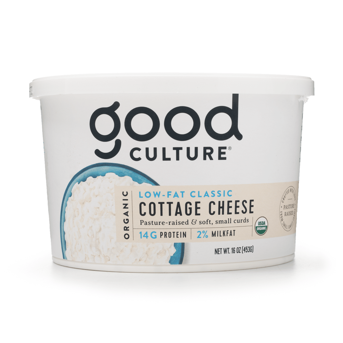 Queijo Cottage Baixo em Gordura Good Culture 16 oz