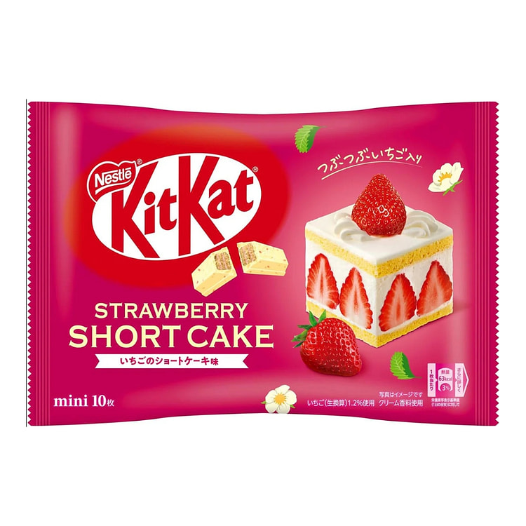 雀巢KitKat巧克力饼-草莓白巧克力 4.09 盎司