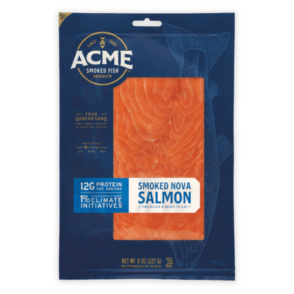 Salmão Nova Defumado Acme, Congelado 8 oz