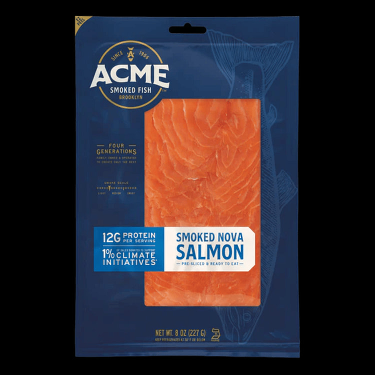 Salmão Nova Defumado Acme, Congelado 8 oz