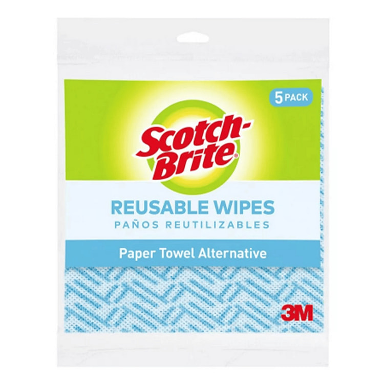 Scotch-Brite High Performance Kitchen Wipes, 5-Wipes/Bag, 12 Bags/Case 1 co