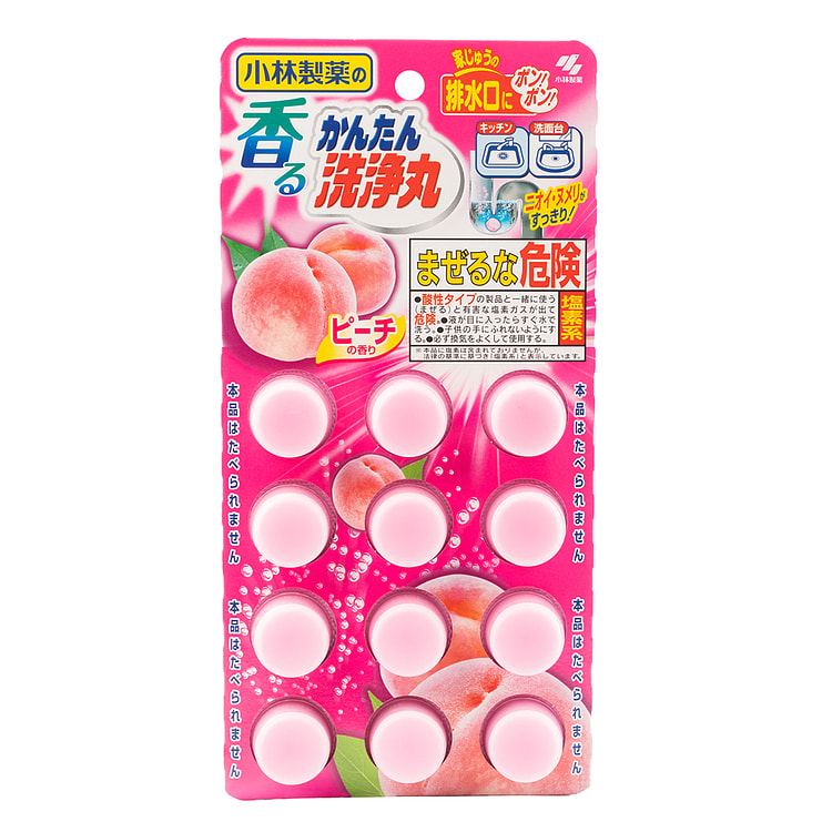 Kobayashi 小林制药 排水管洗净丸 (桃香) 12粒