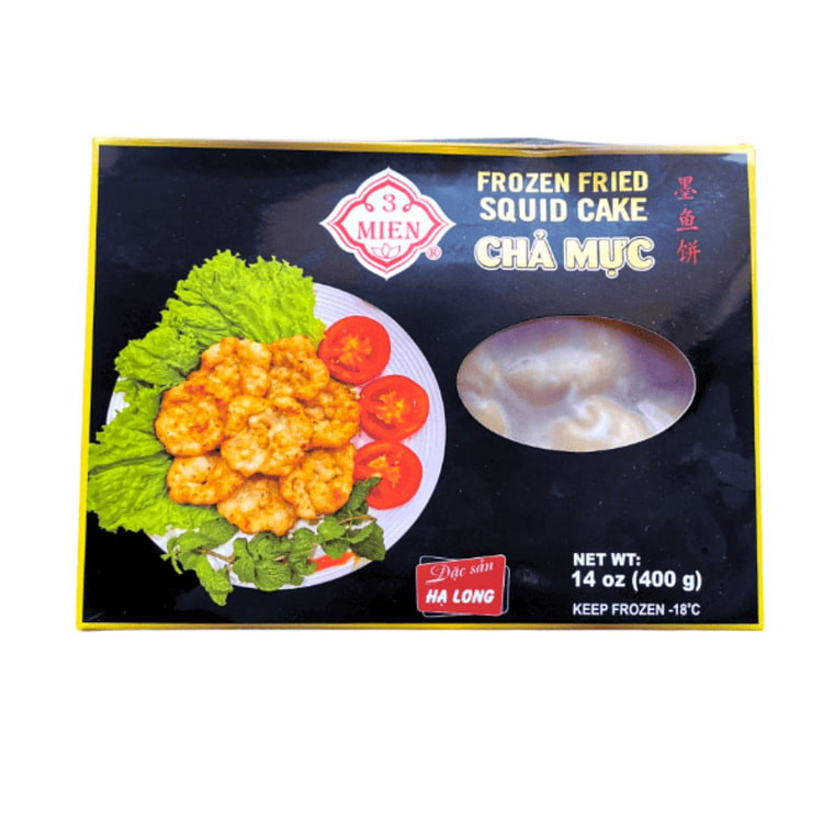3 Mien Fried Squid Cake, Frozen 14 oz