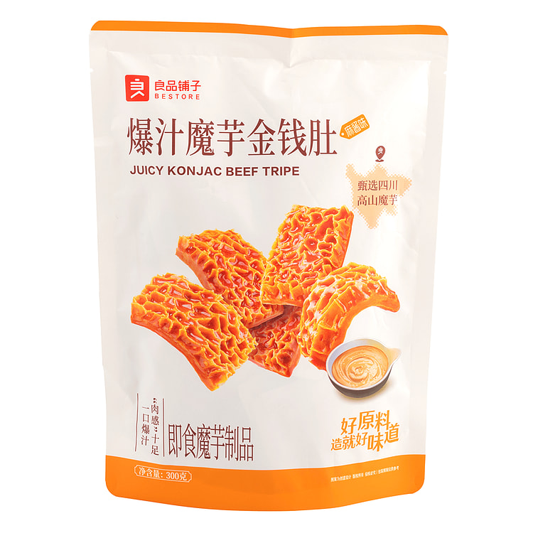 良品铺子 爆汁魔芋金钱肚 麻酱味 300 克