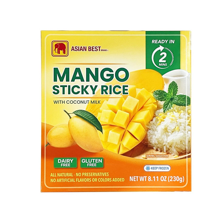 Asian Best Mango Sticky Rice with Coconut Milk, Frozen 12 ml