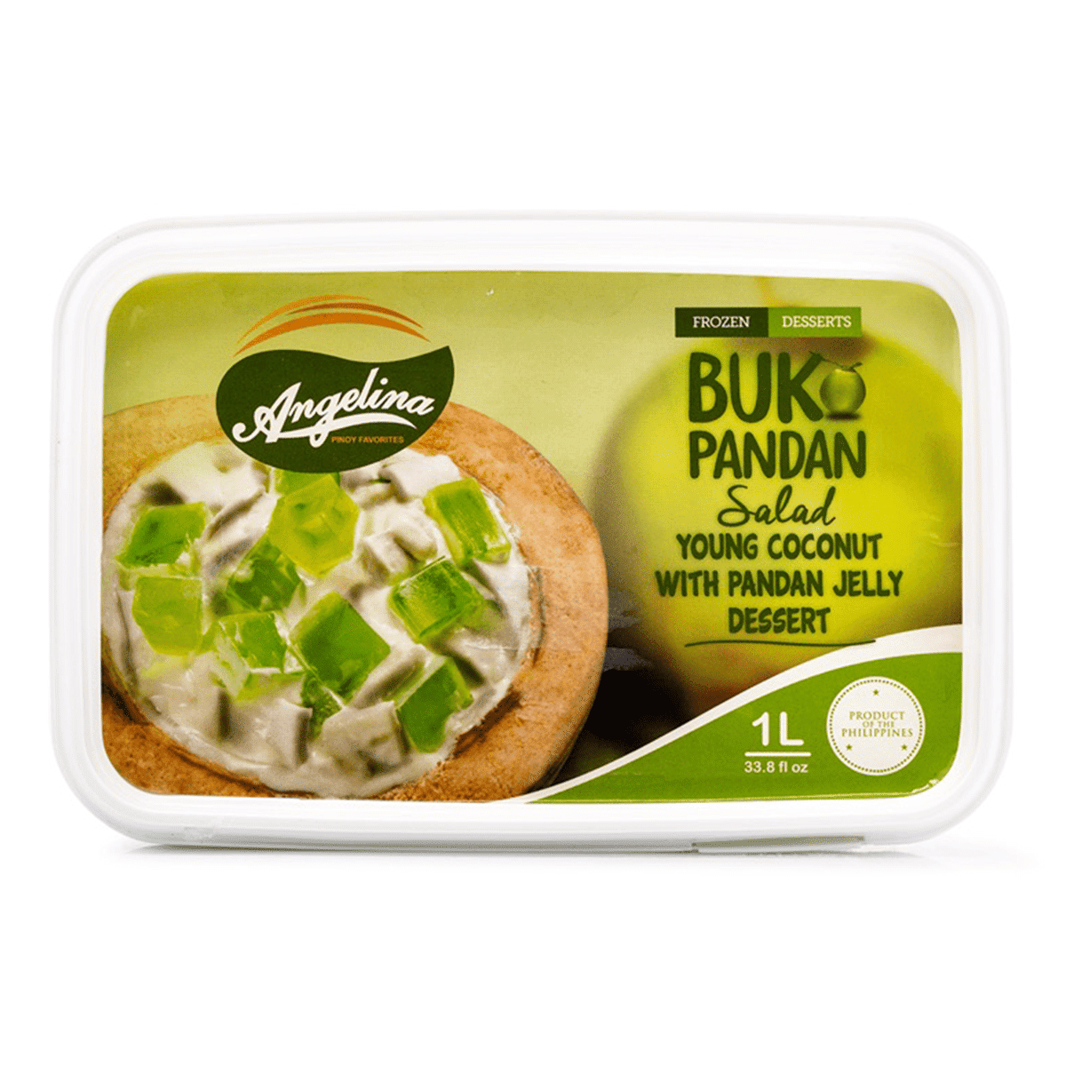 Angelina Buko Pandan Salad, Frozen 33.8 fl.oz