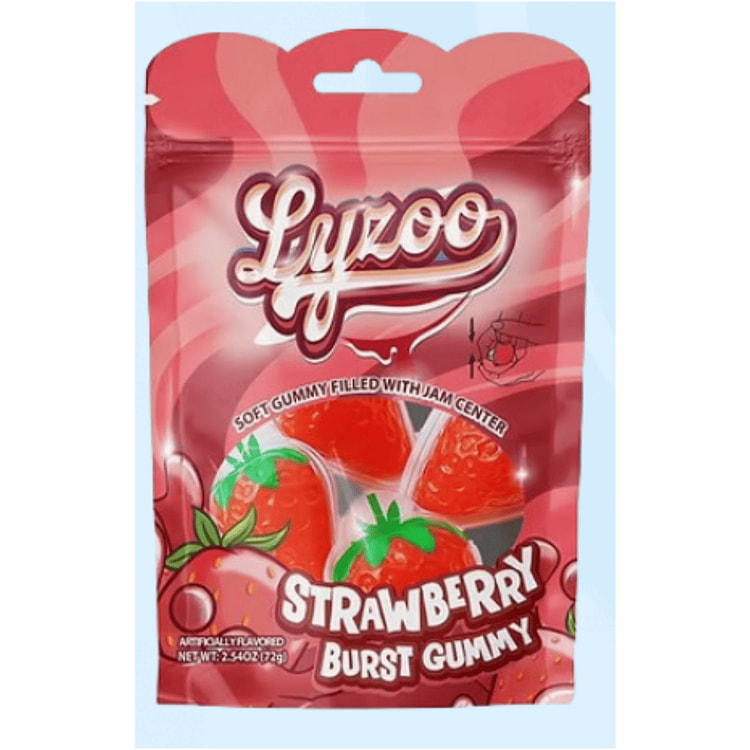 Lyzoo Gomitas rellenas  sabor Fresa 2.54 onza(s)