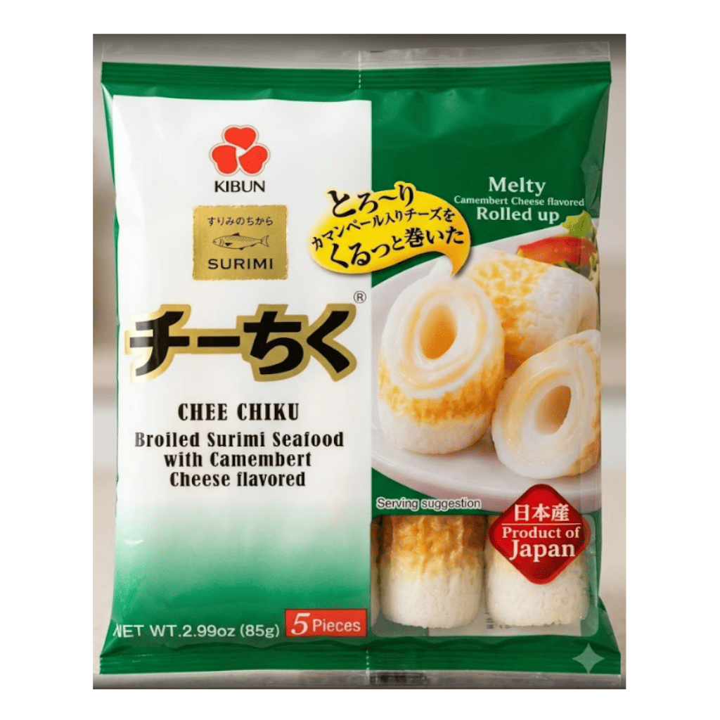 紀文 チーちく チーズ入りちくわ 5個入り 2.99 オンス - Weee!