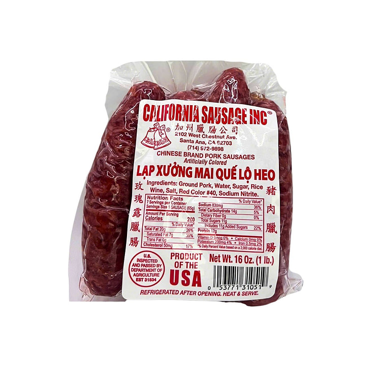 California Sausage Vietnamese Pork Sausages 16 盎司