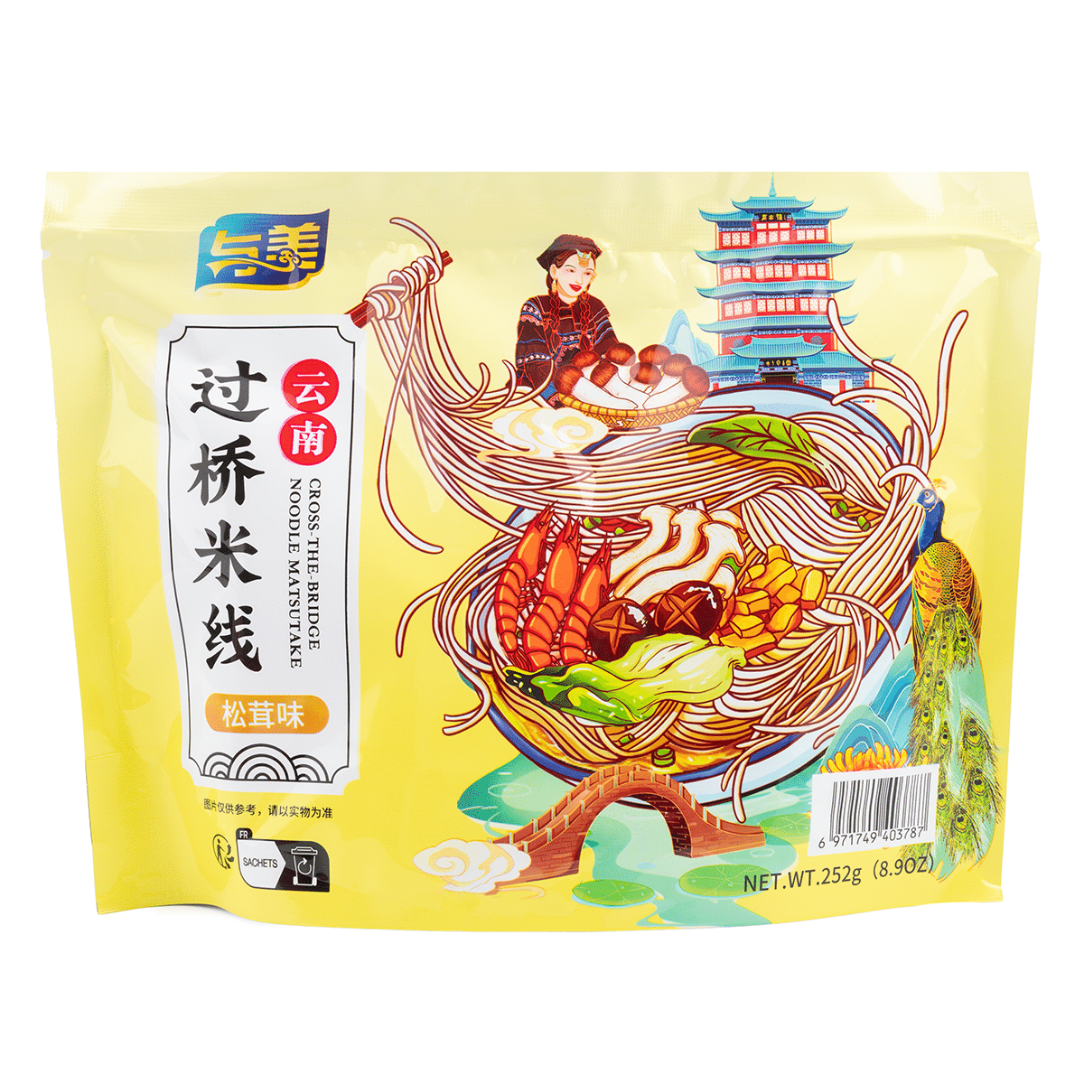 与美云南过桥米线松茸味 252 克