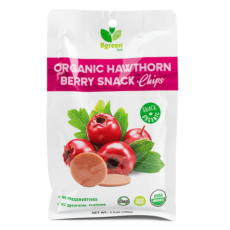 Big Green Organic Hawthorn Berry Chips 100 g