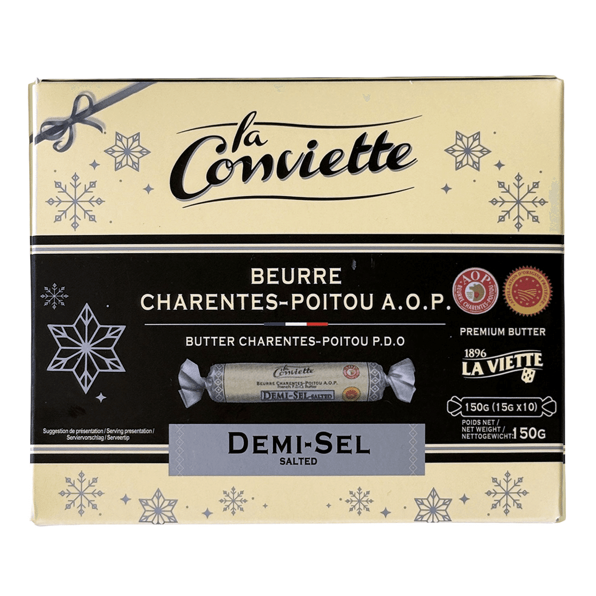 La Conviette Premium Butter Salted X 10 rolls, Frozen 150 g
