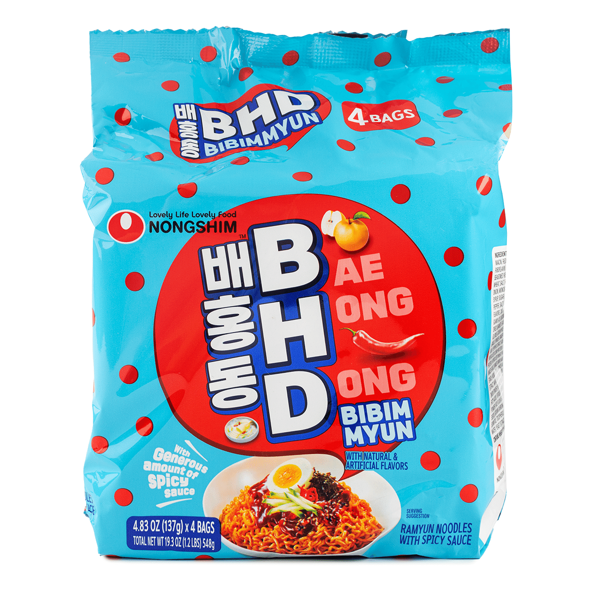 Nongshim Bae Hong Dong Bibimmyun 129 g*4 each