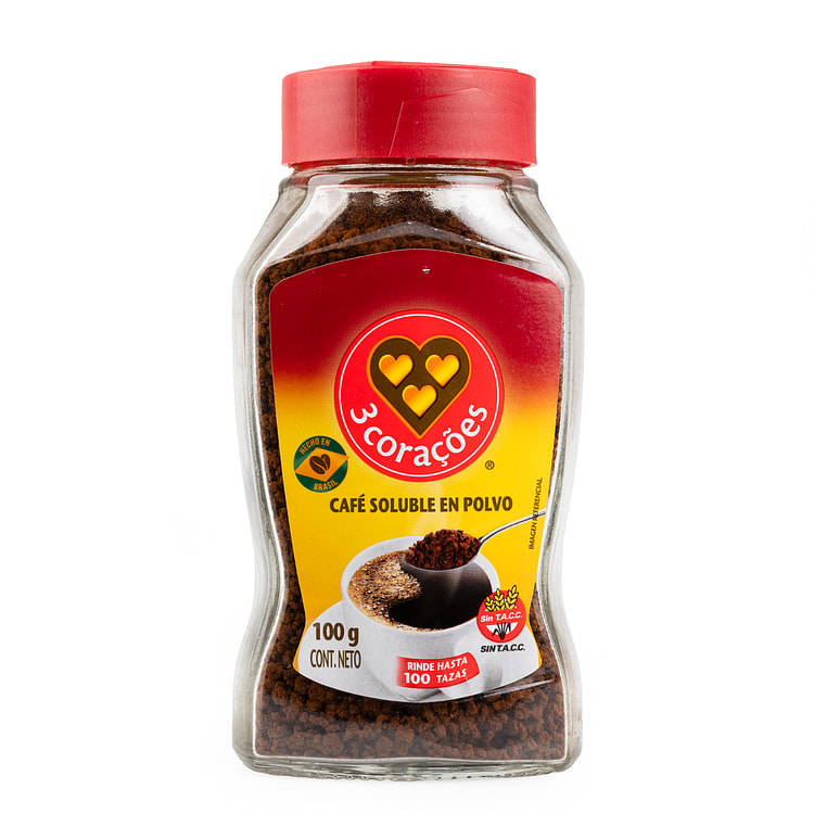 Café Solúvel 3 Corações 100 g