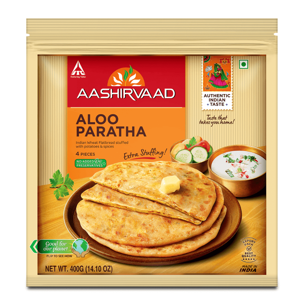 Aashirvaad Aloo Paratha (4 pieces) 400 그램