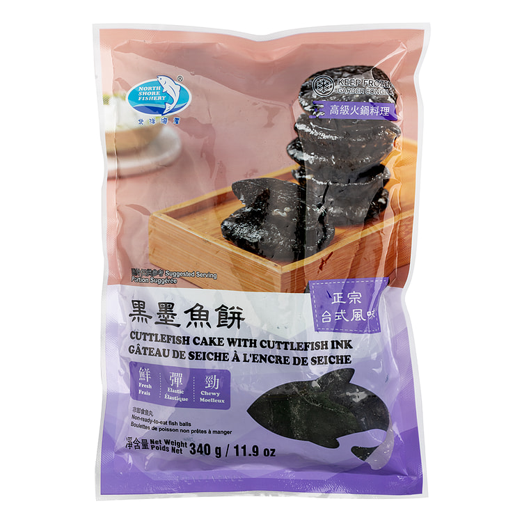 北洋海产 黑墨鱼饼 340 克