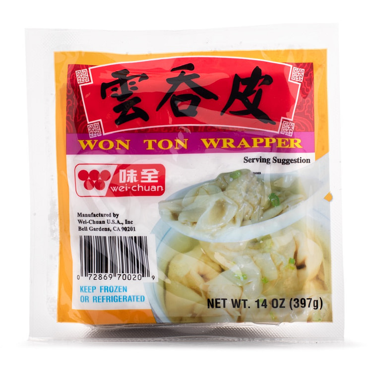 味全  馄饨皮 约44片 冷冻 397 克