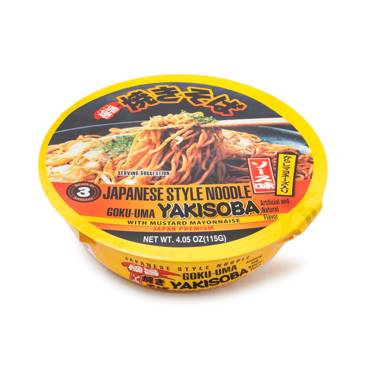 Shirakiku Goku-uma Instant Bowl Yakisoba with sauce 4.07 ออนซ์