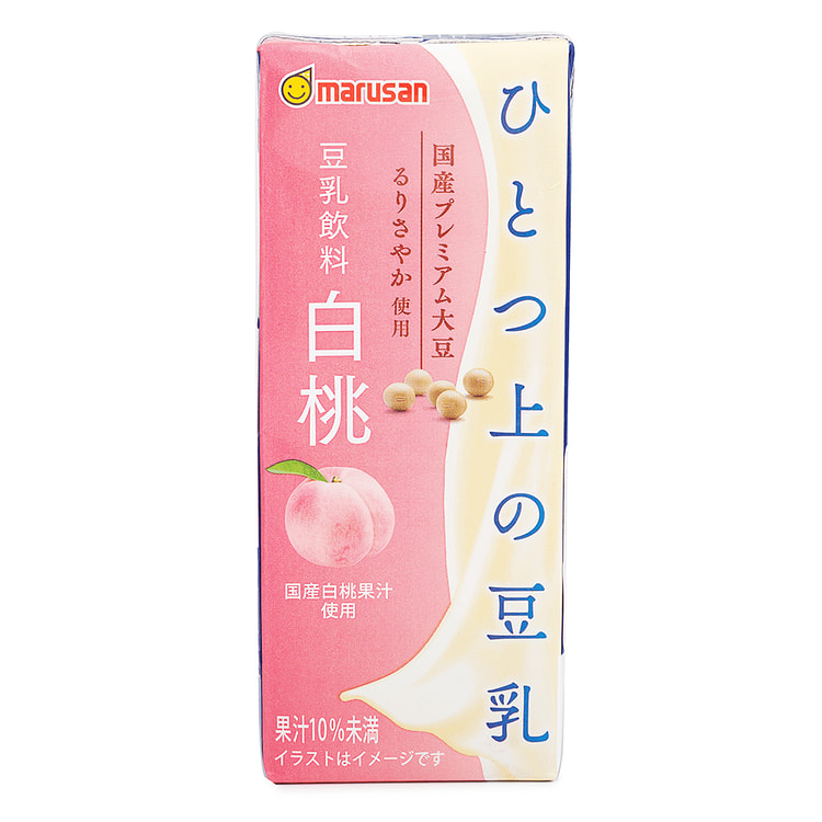 Marusan Soy Milk White Peach Flavor 200 ml